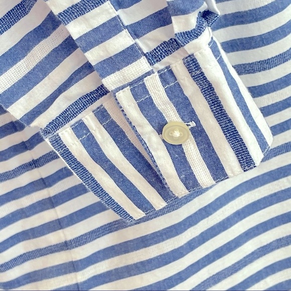 Loft Long Sleeve Button Front Blouse Small - Picture 10 of 12